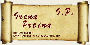 Irena Prtina vizit kartica